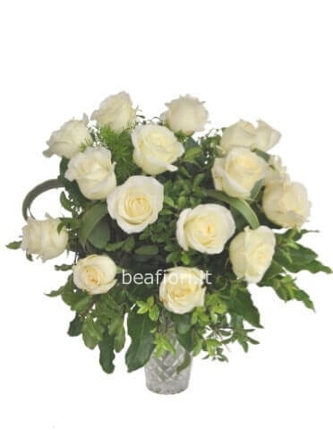 Bouquet di roselline bianche