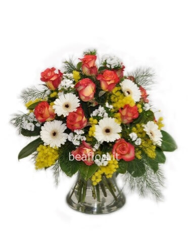 Bouquet di fiori assortiti.