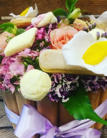 Torta floreale golosa