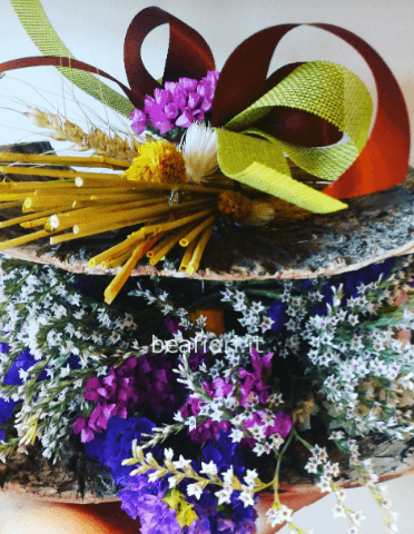 Composizione fiore secco