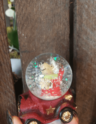 Macchina con bolle di acqua