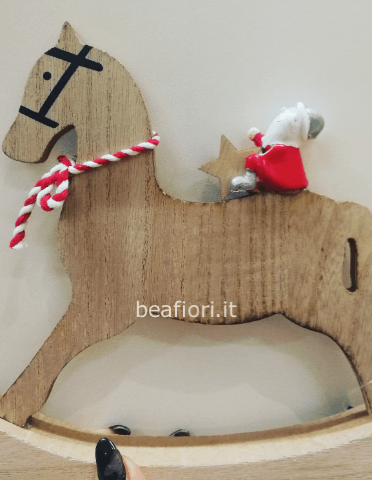 Cavallo dondolo in legno
