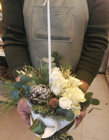 Torta floreale natalizia