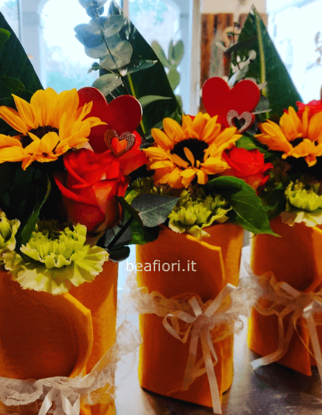 Sushi floreale con girasole 