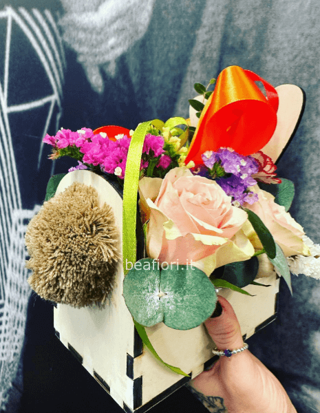 Coniglietto pasquale fiorito