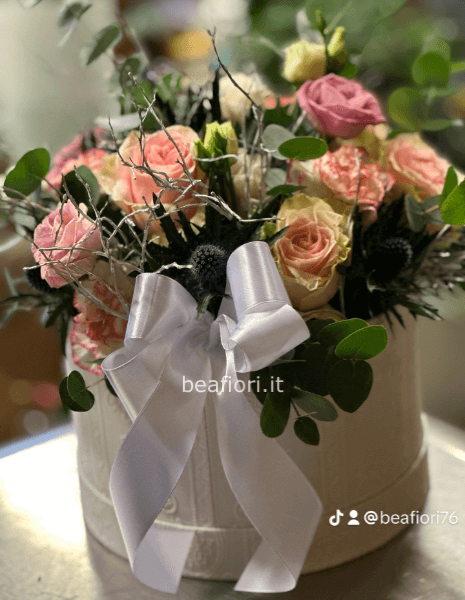 Torta floreale in box