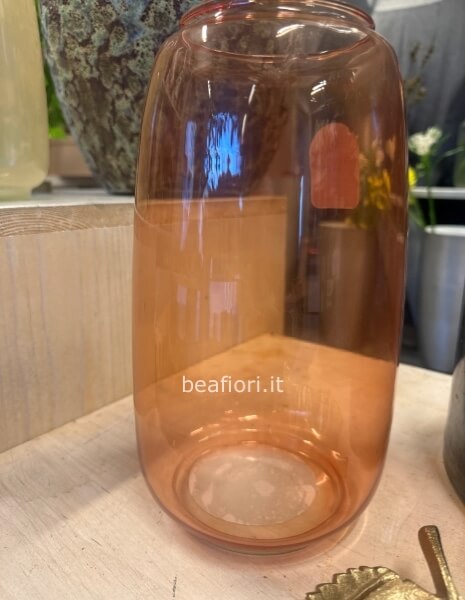 Vaso trasparente per fiori recisi