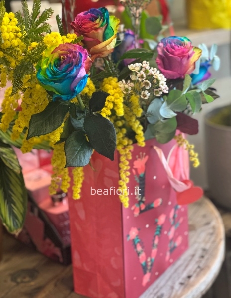 Borsa love,mimosa e colore!